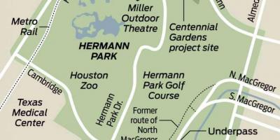 Mapa Herman park