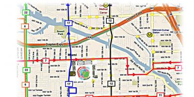 Houston autobus mapa puteva