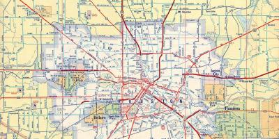 Mapa Houston autoputeve