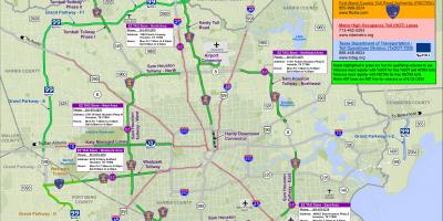 Mapa Houston danak putevi
