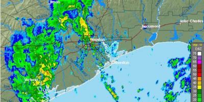 Kiša mapu Houston