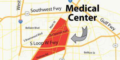 Mapa Houston medicinskog centra