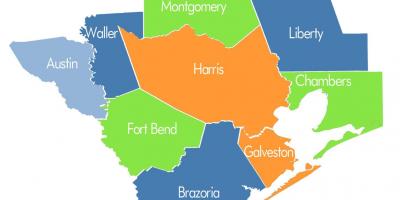 Okruga mapu Houston