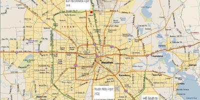 Mapa Houston policija oblast