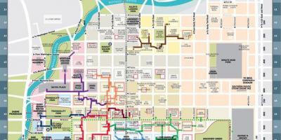U centru Houston tunel mapu